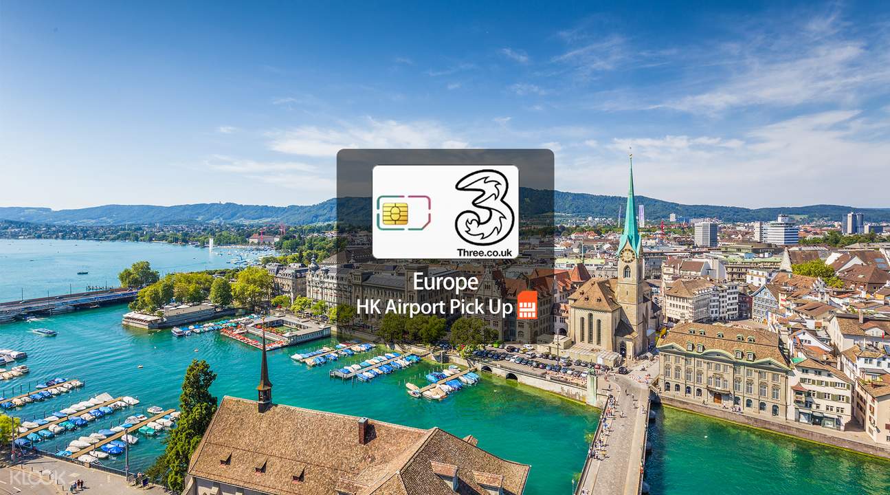 [SALE] 3G/4G SIM Card (HK Airport Pick Up) for Europe from Three