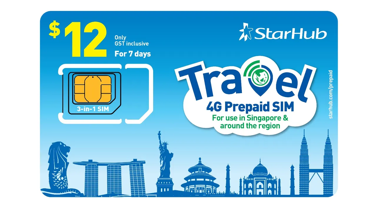 Sim 4G Singapore (nhận ở Sân Bay) từ StarHub