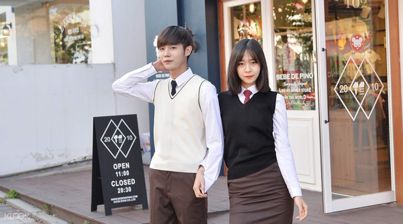 Gyobokmall Korean  School  Uniform Rental Seoul South Korea  