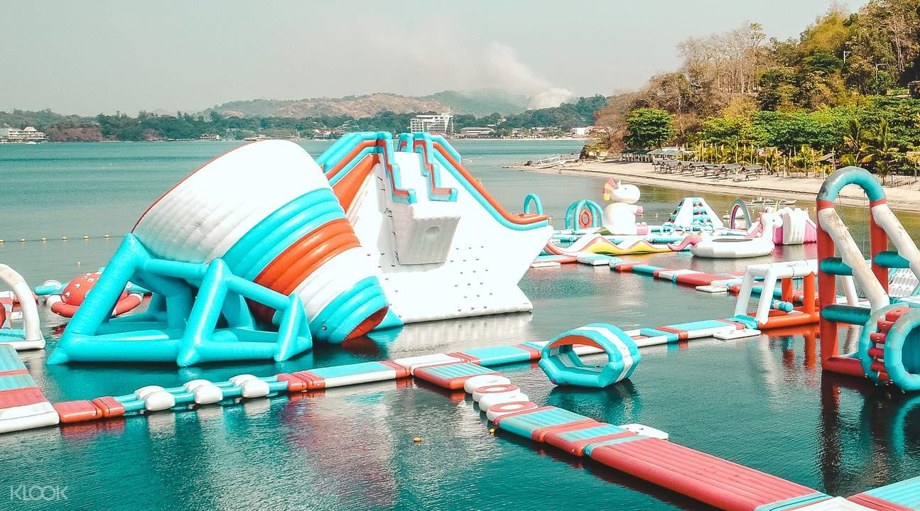 beach with inflatables near me