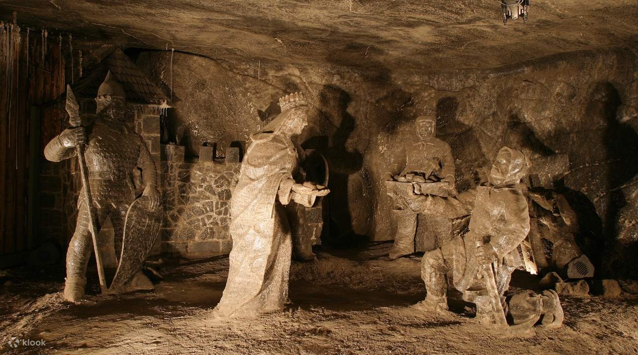 Sculptures in Wieliczka Salt Mine
