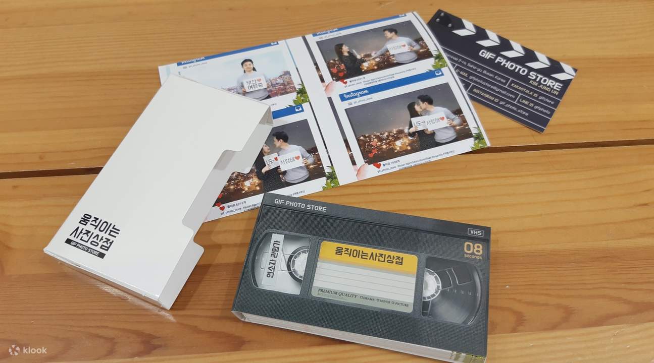 Handgefertigtes Daumenkino-Fotobuch und Zubehör