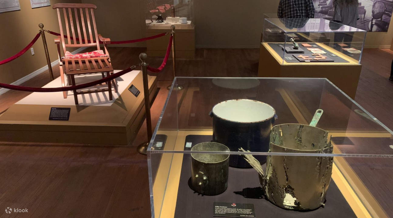 タイタニック号の沈没から生き残った遺物や品々