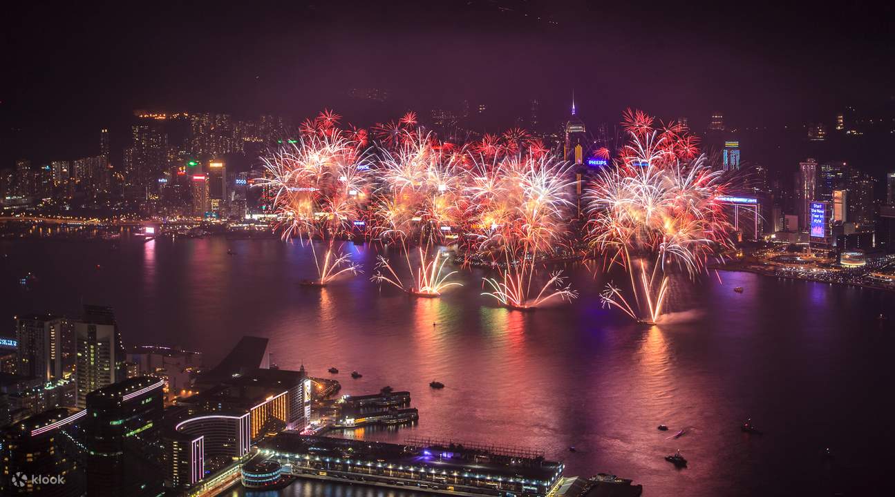 Fireworks at Sky100 + 1 Free Drink Klook Hong Kong