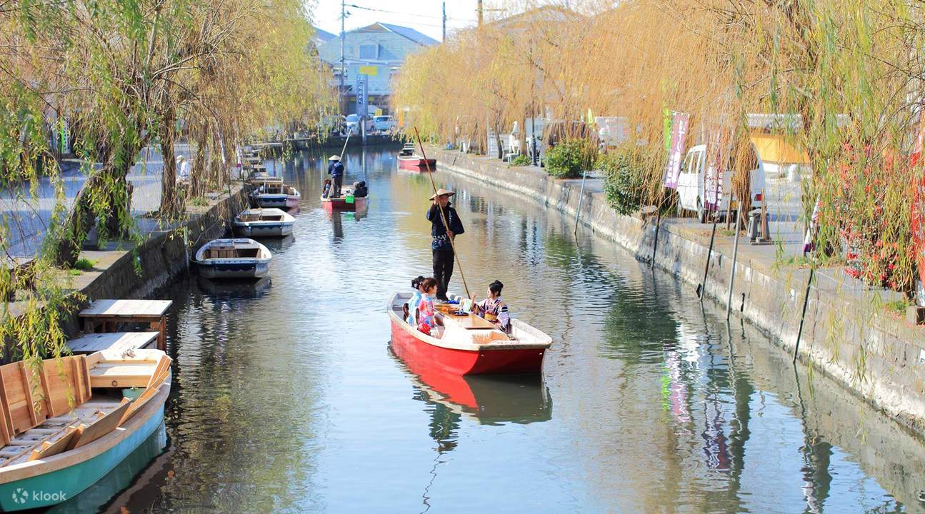 Kimono-Verleih Yanagawa Flussfahrt