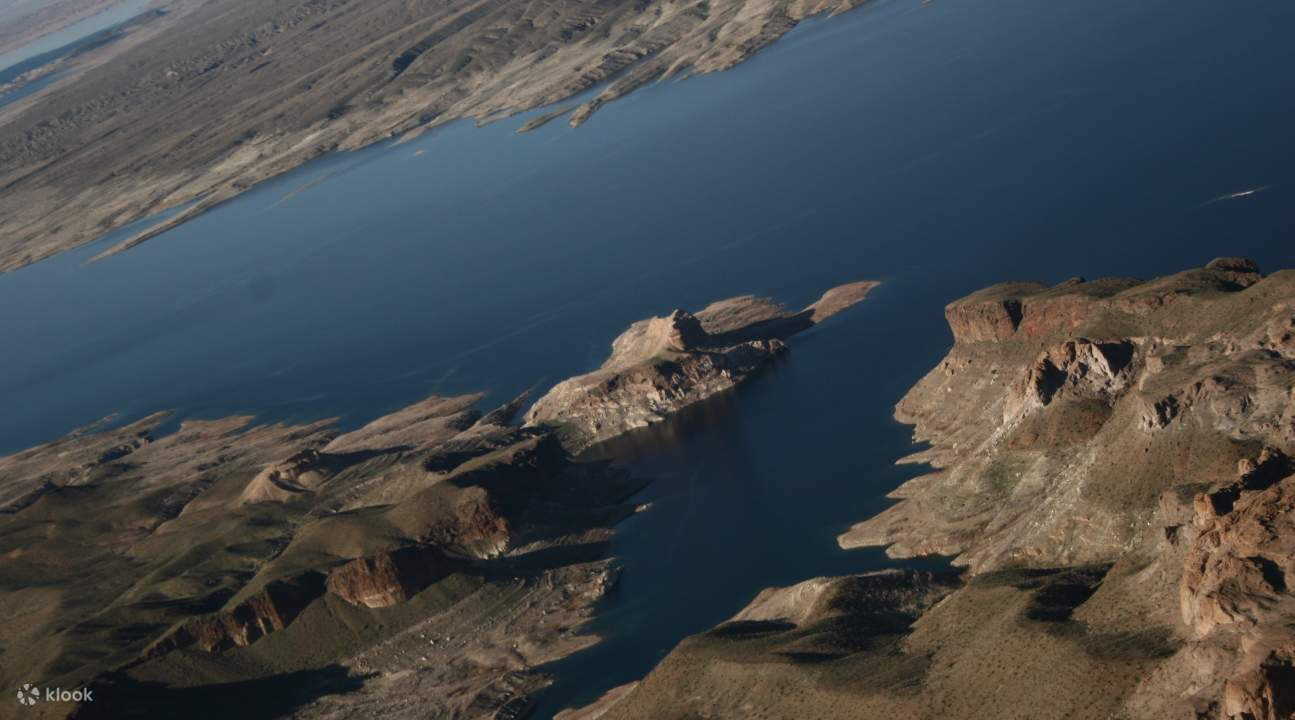 una vista aerea del Lago Mead