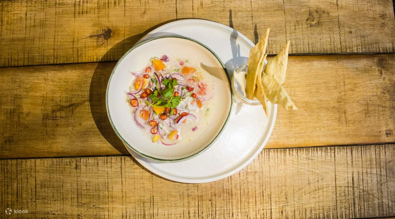 Ceviche dengan Lavosh Nonie's Restaurant Boracay Station 2 yang Baru Dibakar