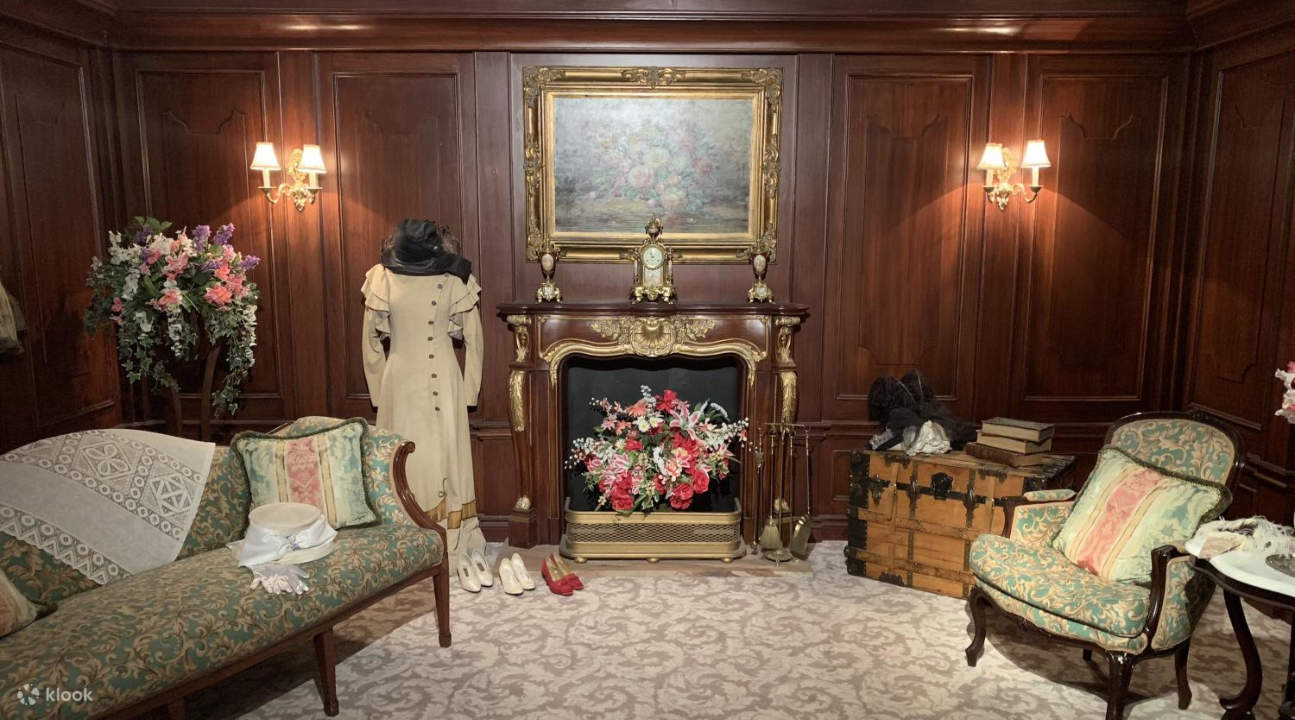 タイタニック号の客室のレプリカ