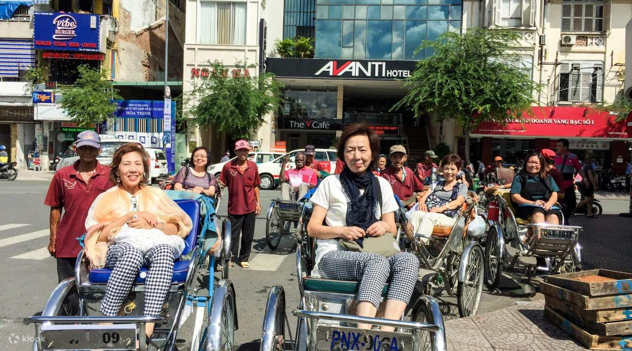 Cyclo ride in Vietnam