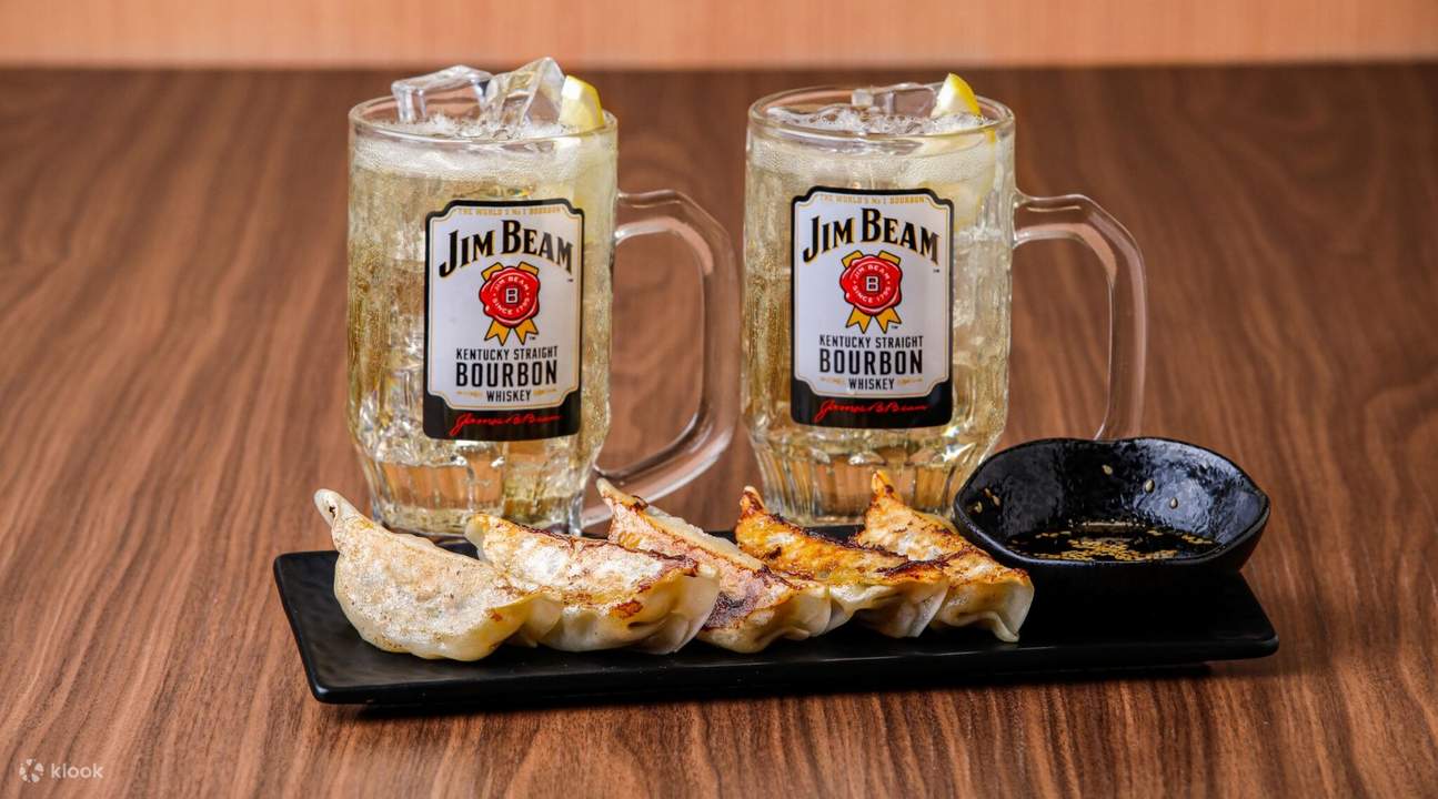 Jim Beam Highball Gyoza karaage