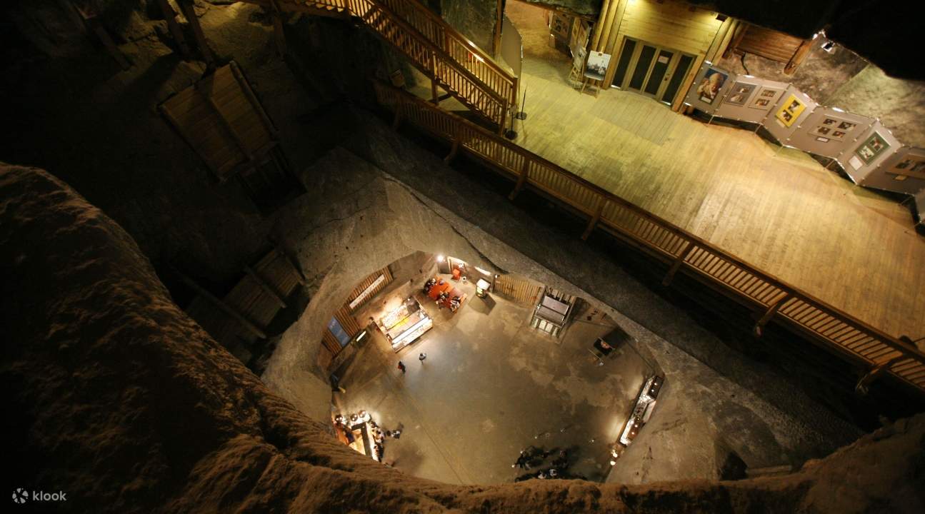 aerial view of Wieliczka Salt Mines