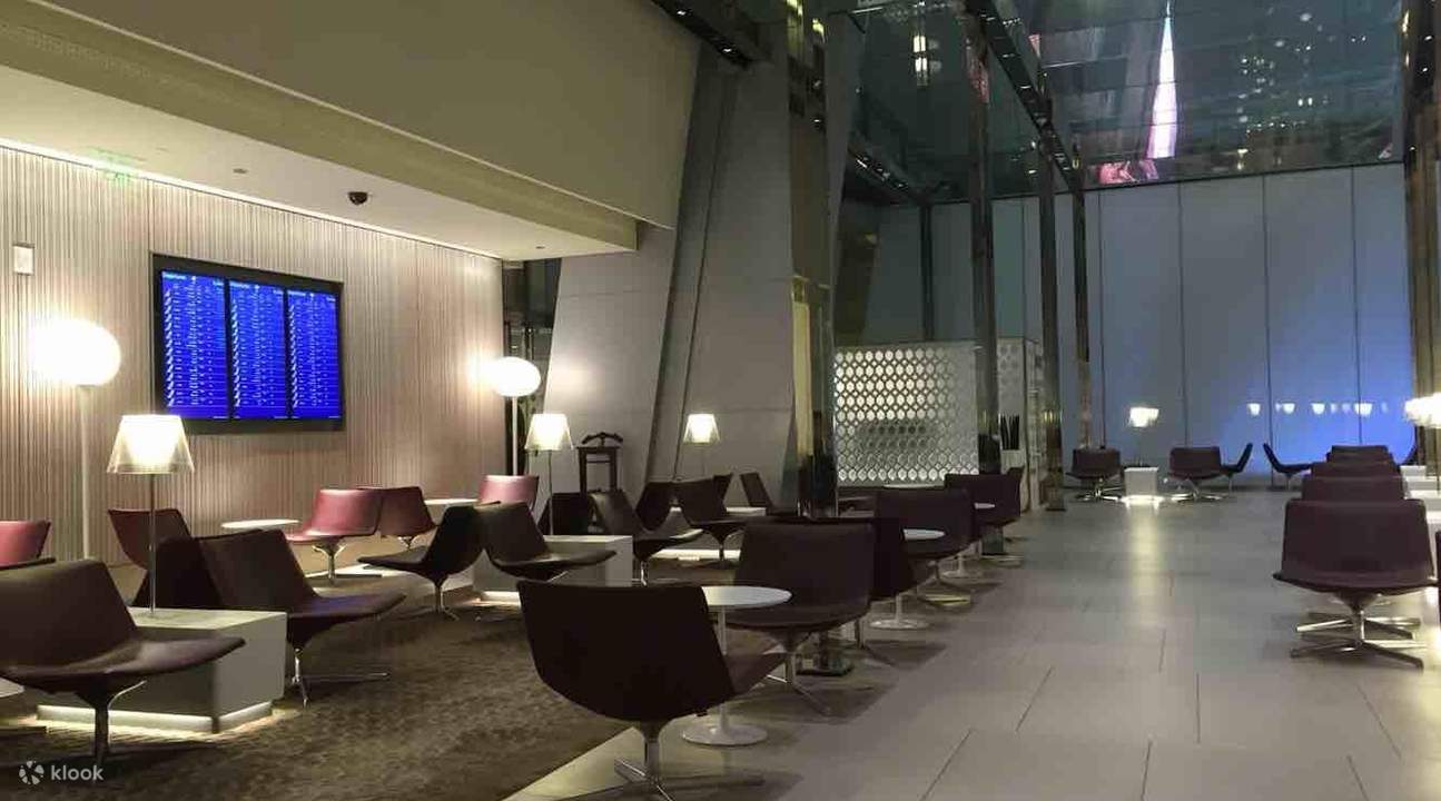 TVs, chairs at Hamad International Airport