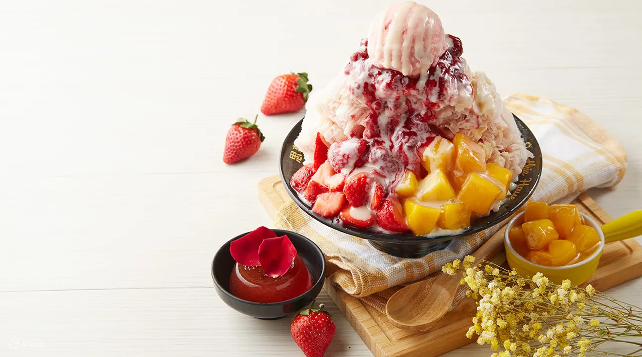 Rose Strawberry Lychee Ice Cream