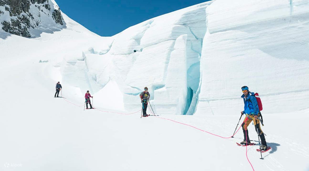 塔斯曼冰川峰会徒步旅行、塔斯曼冰川雪鞋行走、塔斯曼冰川参观、塔斯曼冰川徒步体验