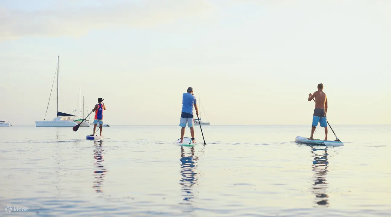 sunrise sunset paddleboating koh samui thailand