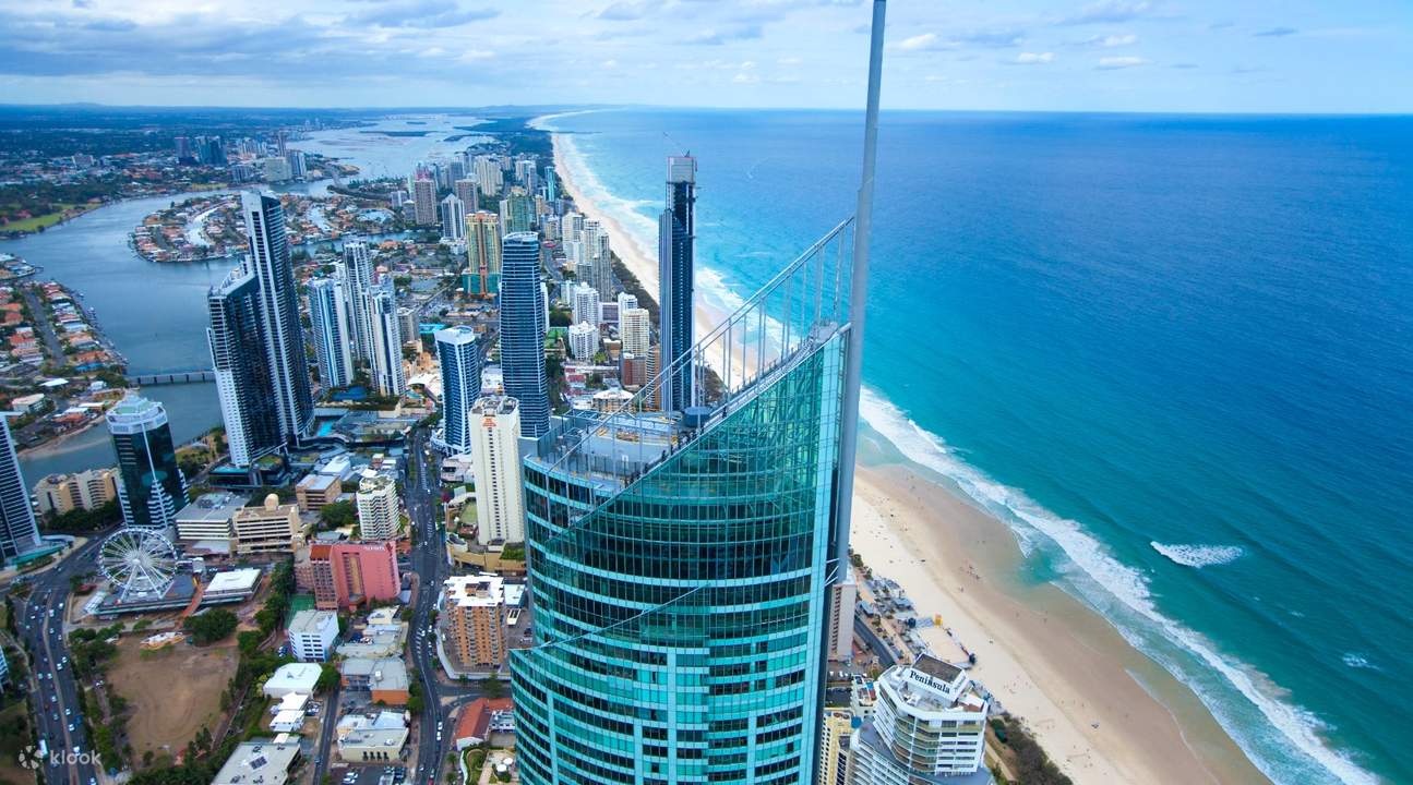 aerial view of the gold coast observation deck exterior