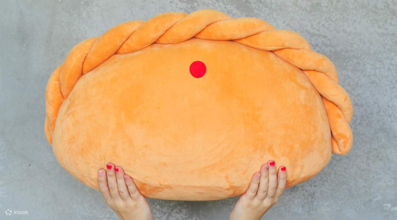 Cute Curry Puff Plush Cushions, Pouches, and Keychains in Singapore