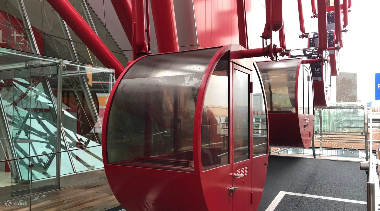 the inside of the gondola