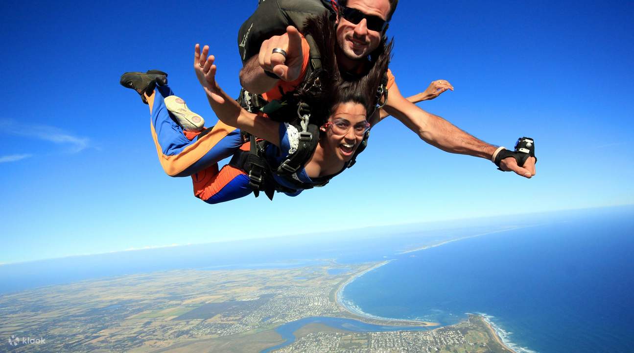 大洋路双人跳伞