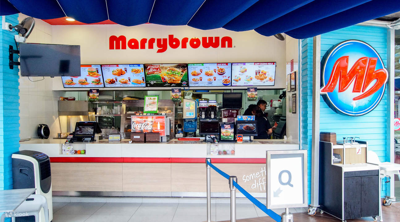 บรรยากาศภายในร้าน marrybrown 