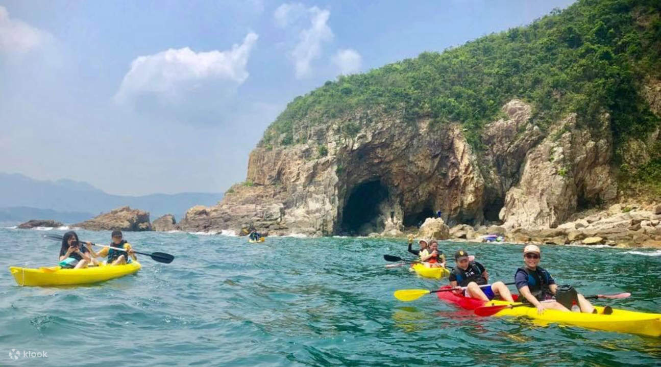 Kayaking at Hundred Million Years Island in Hong Kong Klook