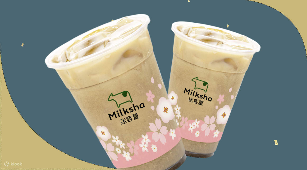 Hojicha Milch und Hojicha Jelly Frost