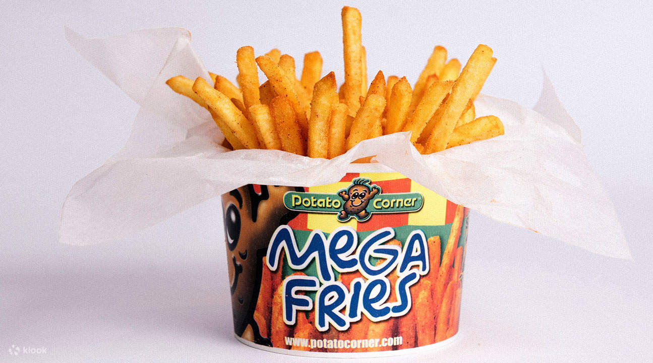 kentang goreng khas di Potato Corner di Causeway Bay