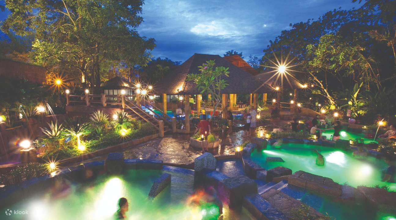 hot spring and spa at night near crystal spa kuala lumpur malaysia