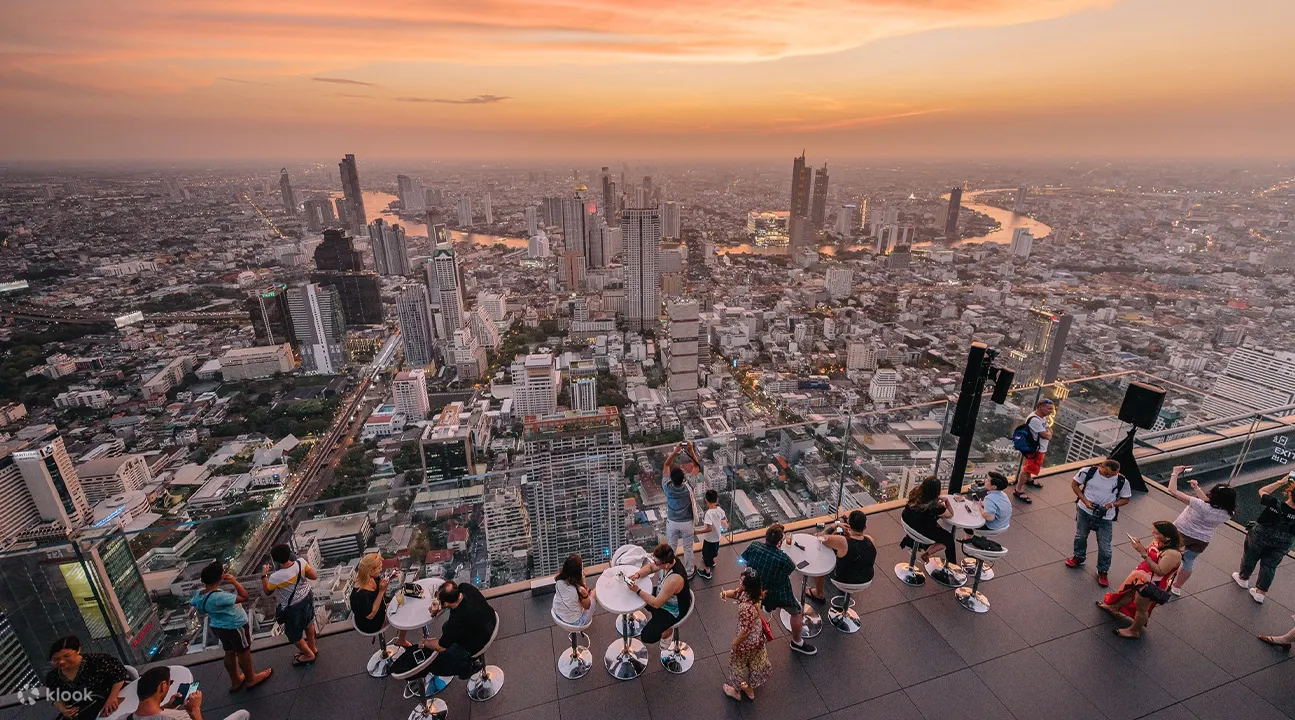King Power MahaNakhon and the Bangkok cityscape in the morning