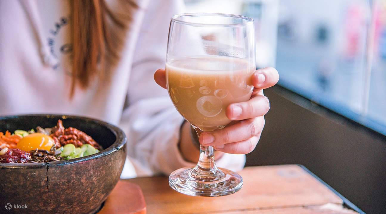 Rice Wine Cocktail Gogung in Myeongdong Seoul South Korea