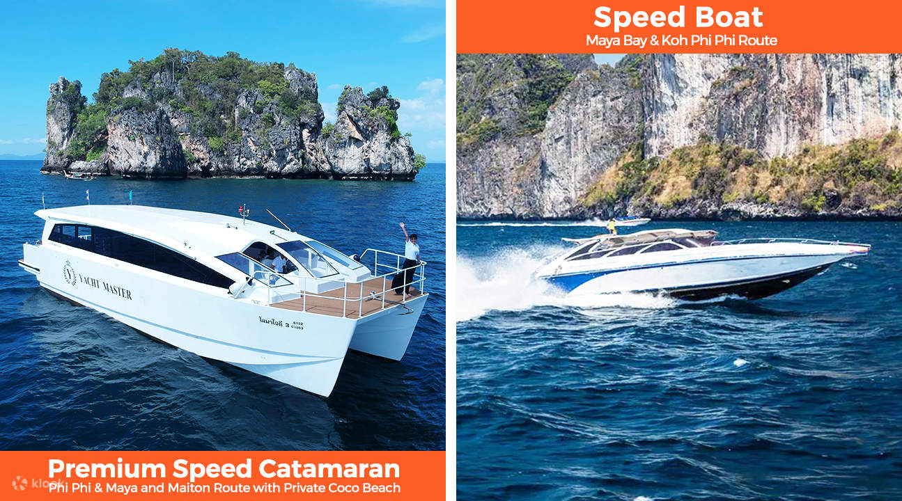 premium catamaran and speedboat tour around maya bay and phi phi island