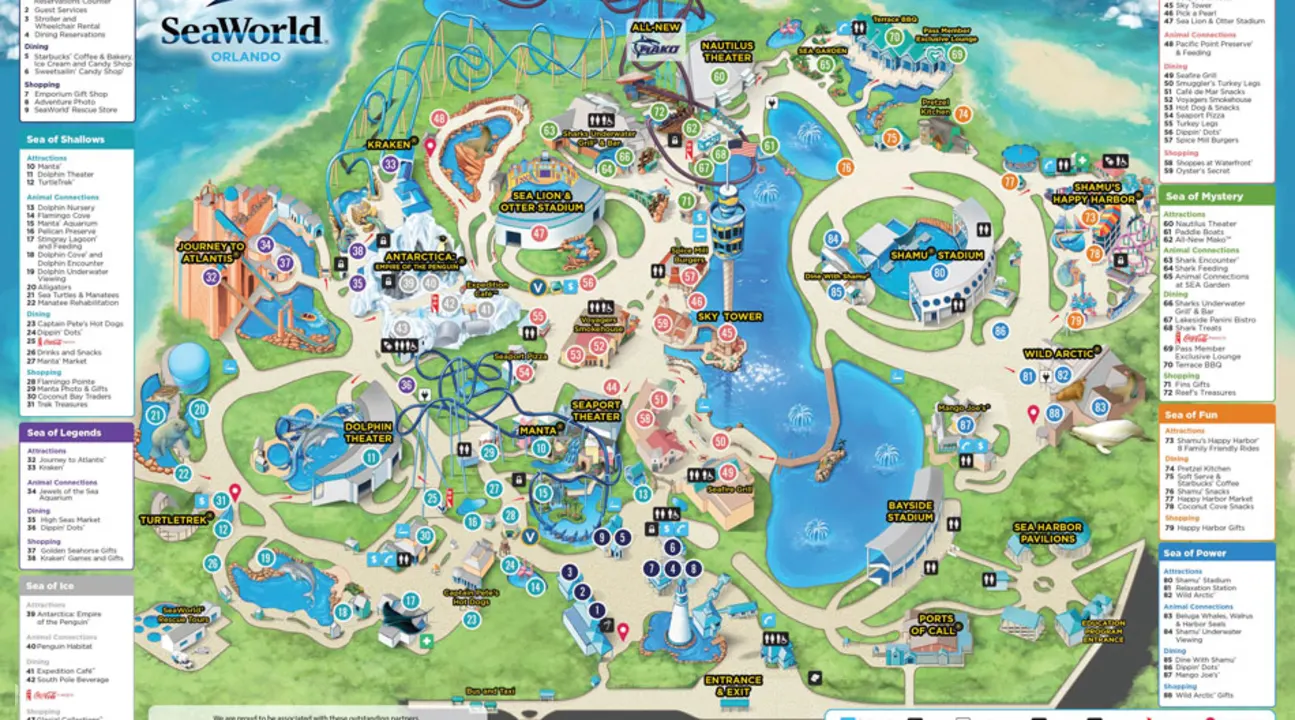Seaworld Map 2022