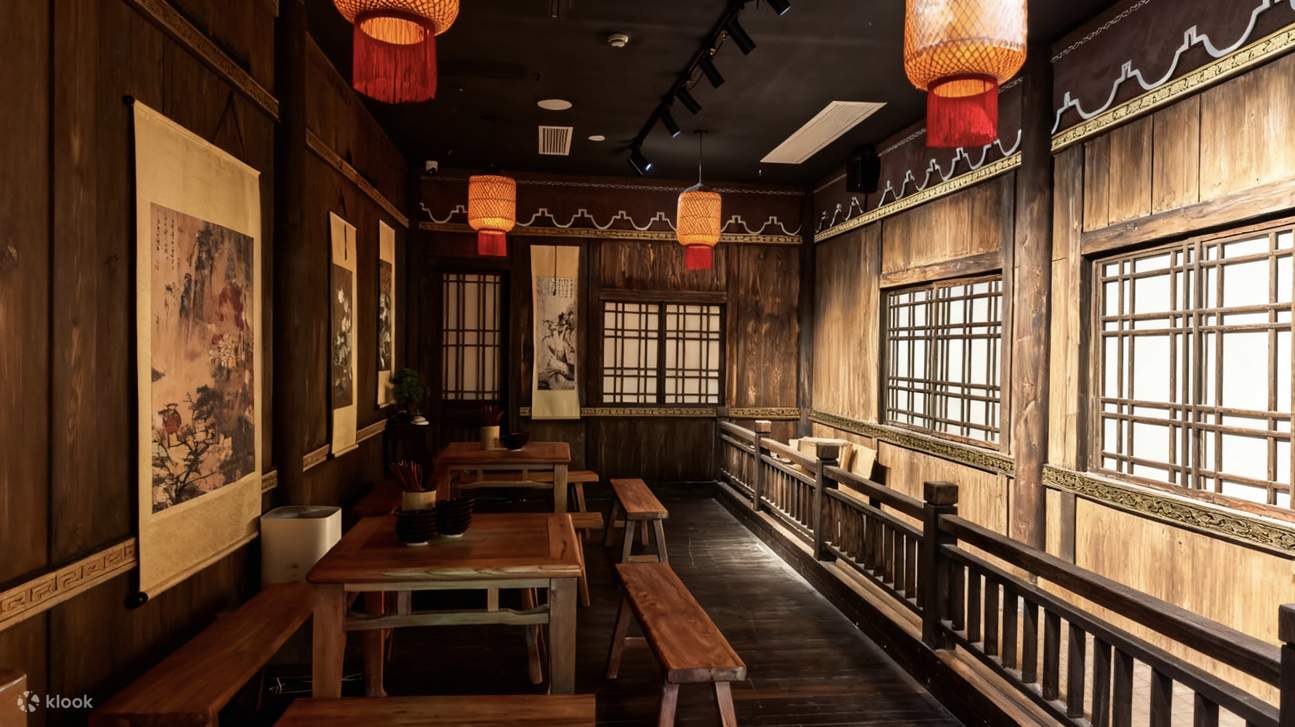 整體環境雅緻，營造出唐代室內的靜謐氛圍