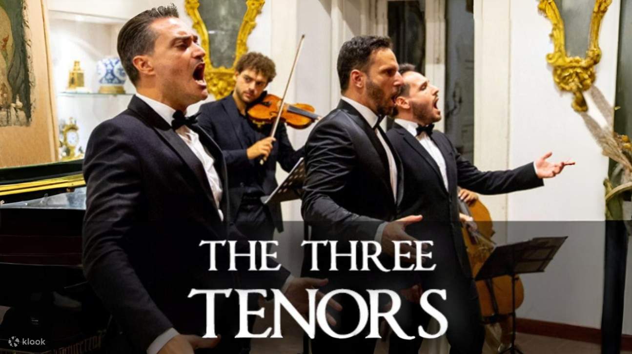Enjoy a heartfelt tribute to the Three Tenors in a historic Florentine concert hall