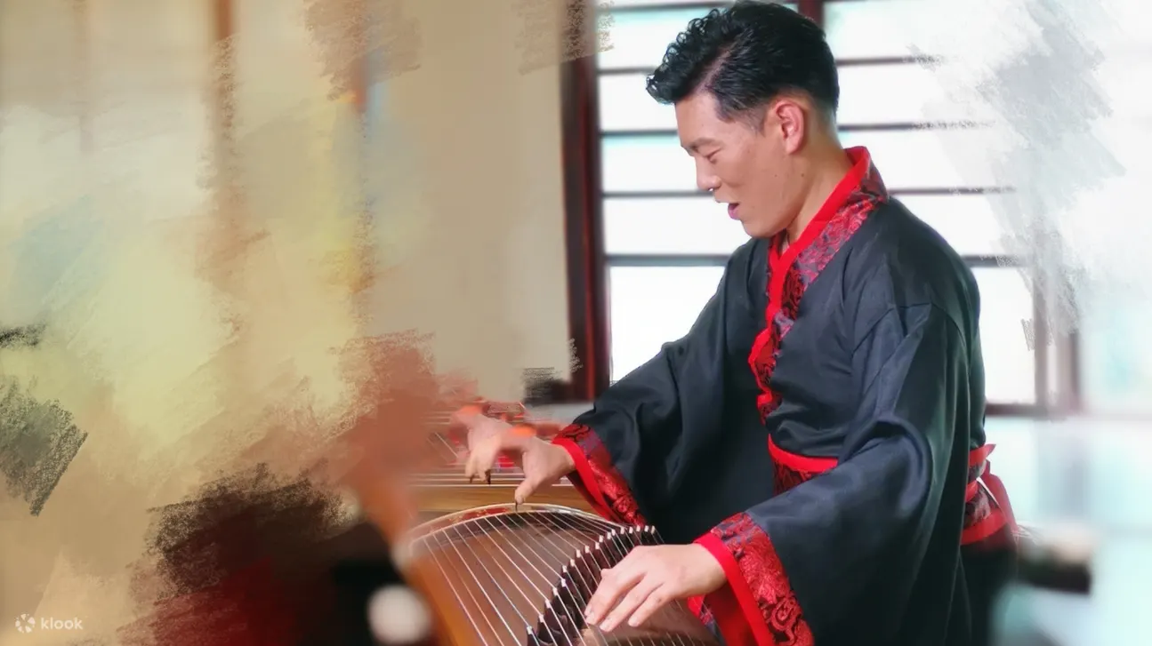 Jason Wang 穿古装弹古筝