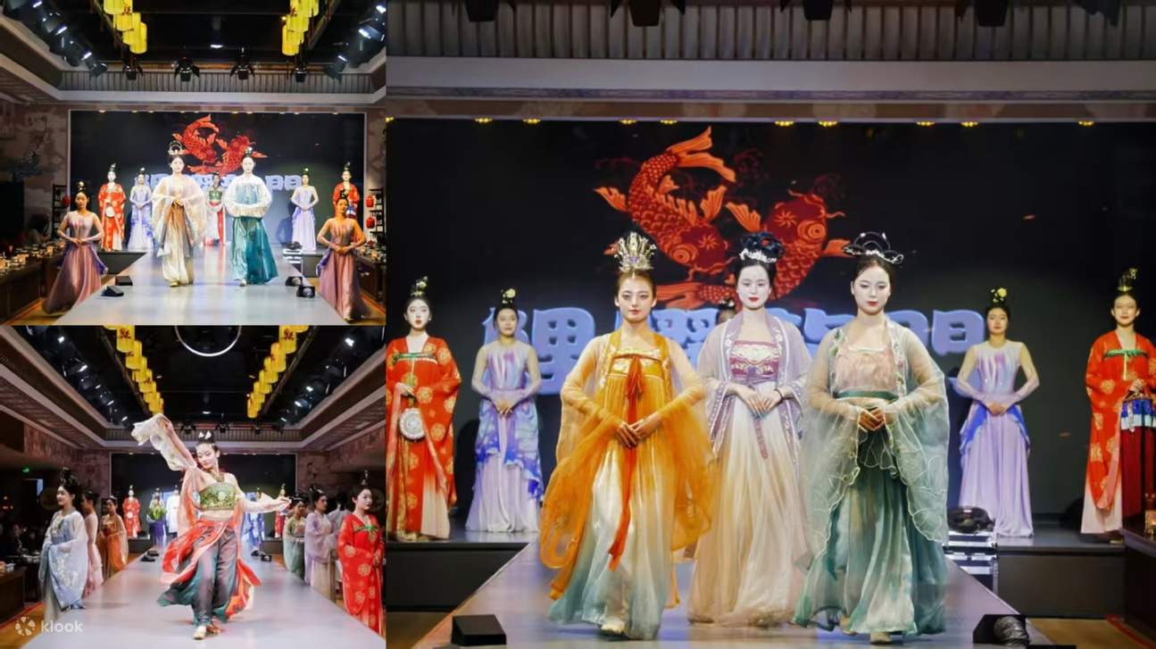 洛阳《龙门宴乐》沉浸式体验千年盛世隋唐宫廷盛宴（帝王同款宫廷宴会场景+唐风乐舞表演+宫廷御膳小吃+可选古代服装换装体验）