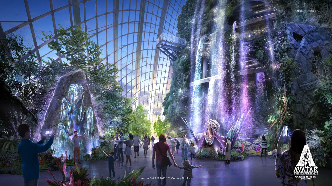 Avatar The Experience turns Cloud Forest in Gardens by the Bay into a  bioluminescent world from Oct 28  Great Deals Singapore