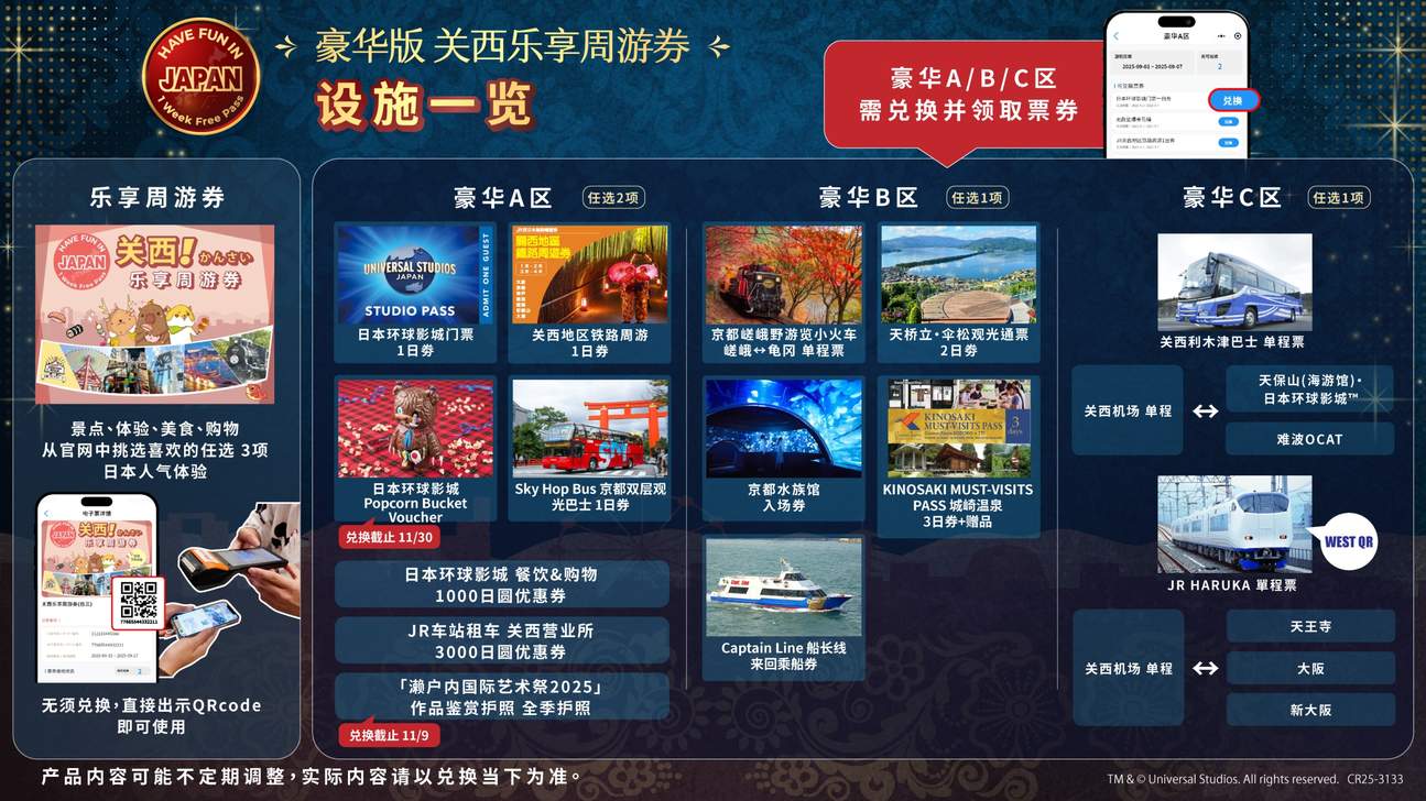 关西乐享周游券券