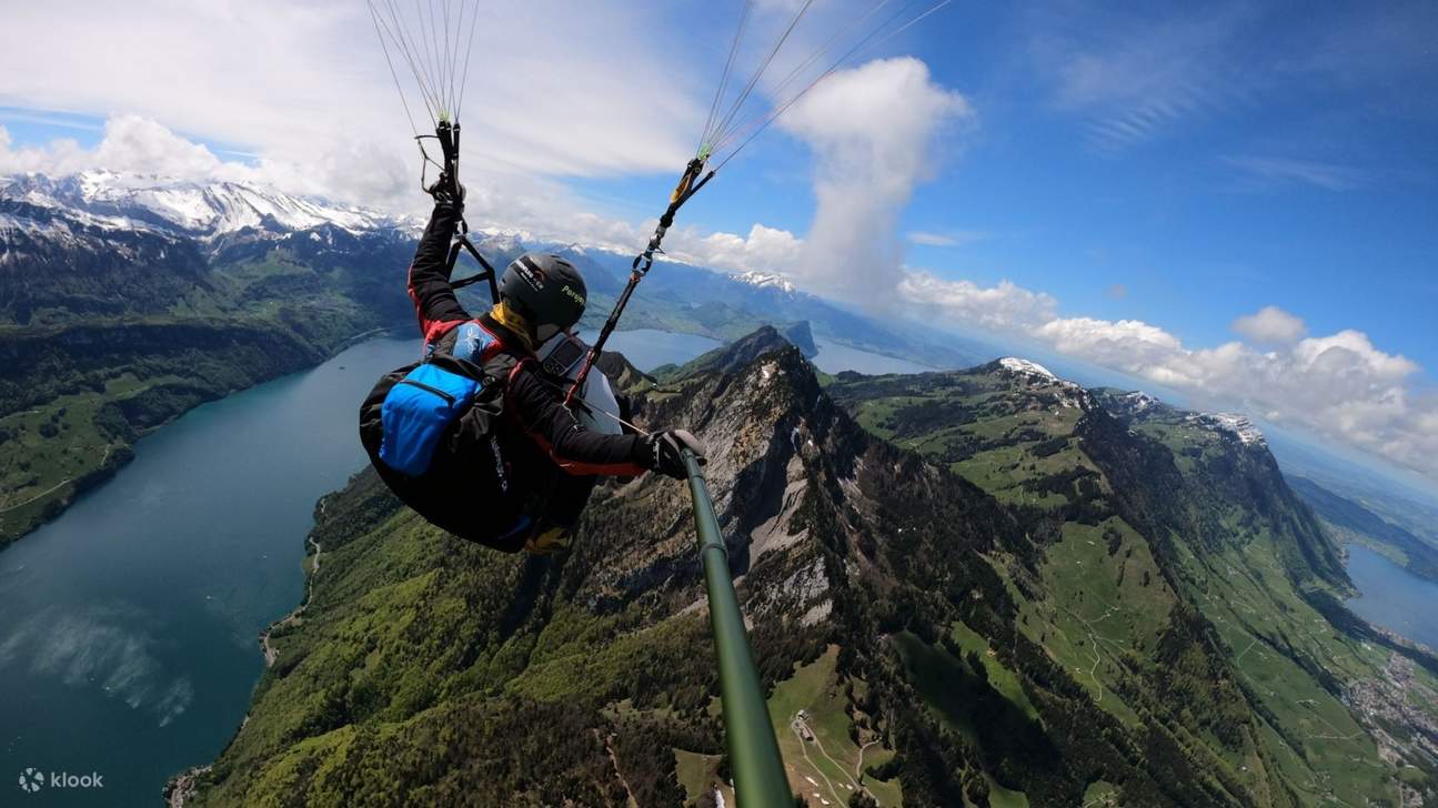 Soar like a bird over Mount Rigi, embracing nature from above the clouds