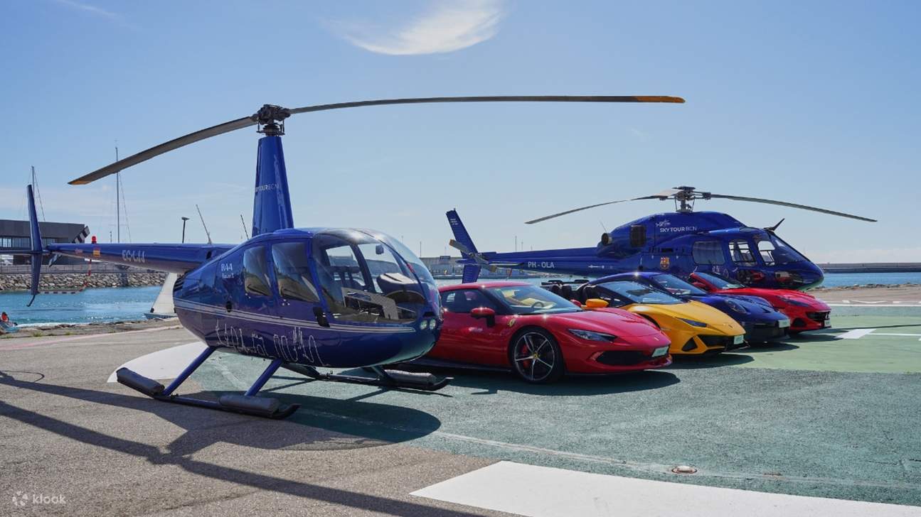 Pengalaman memandu helikopter dan kereta super di Barcelona