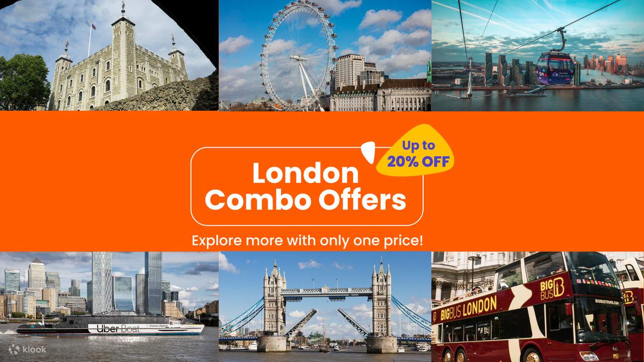 Réservez avec Klook et économisez grâce à nos offres combinées à Londres.