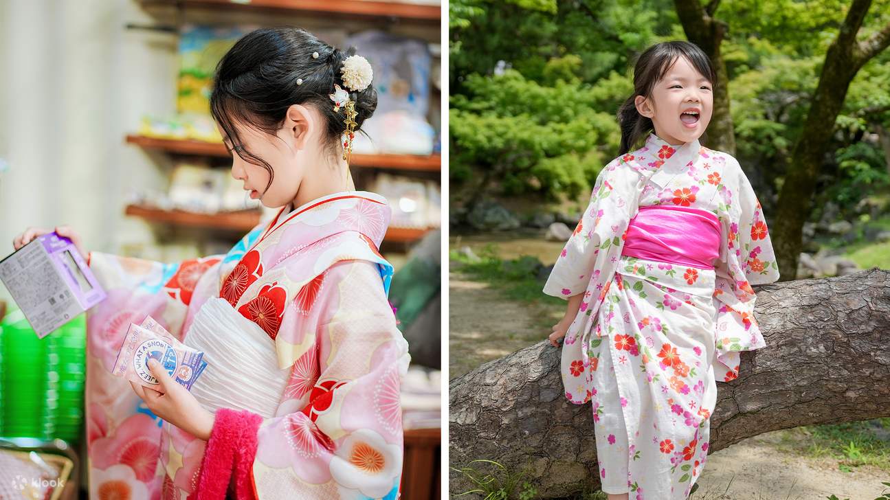 Noleggio kimono al tempio Kiyomizu di Kyoto