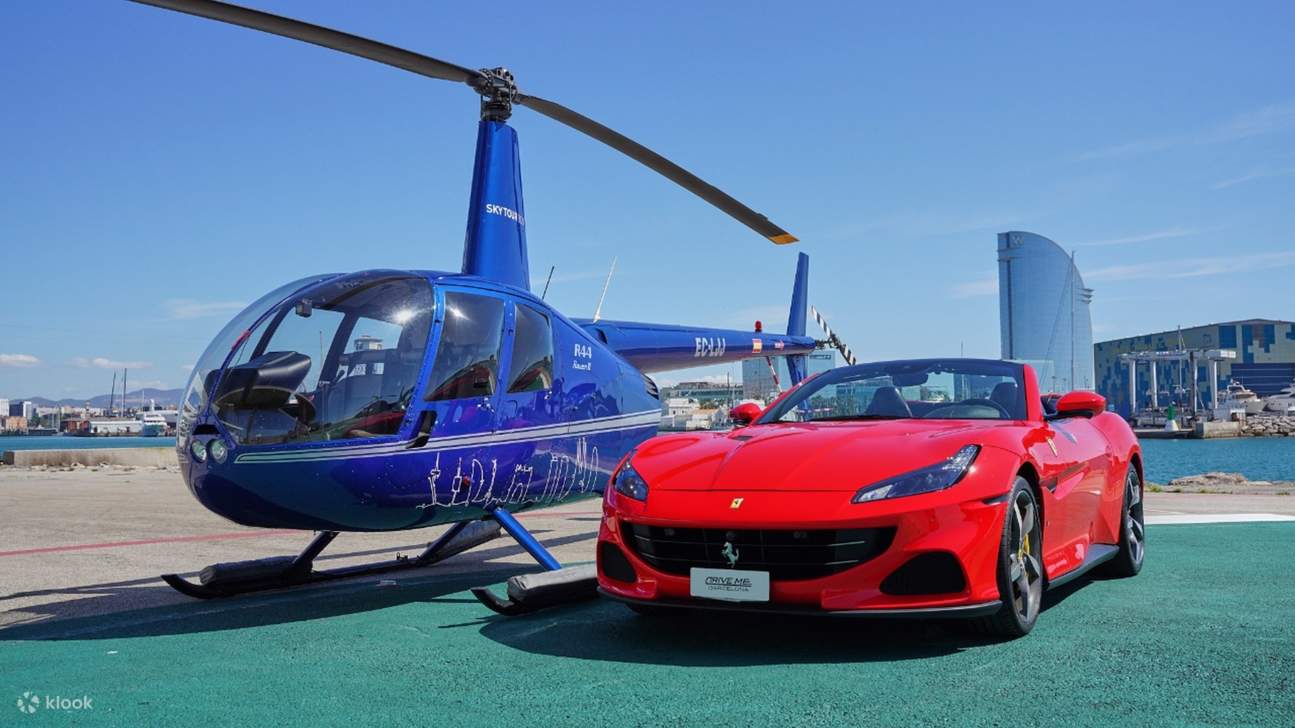 Pengalaman memandu helikopter dan kereta super di Barcelona