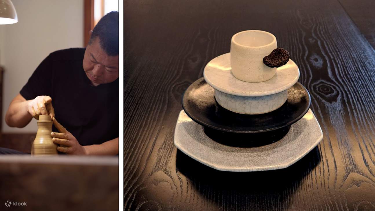 Keramikarbeiten mit der Textur der Natur von Jeju