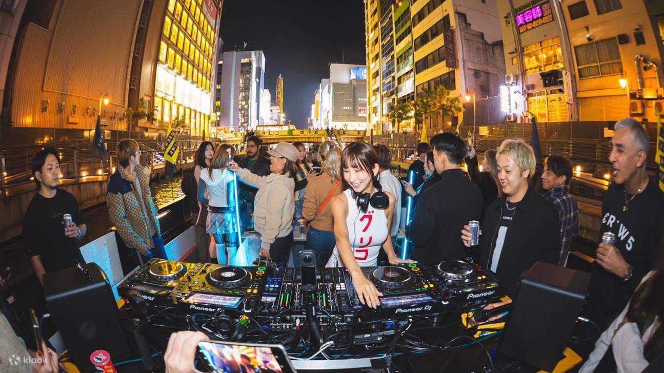 Osaka Dotonbori: TOMBORIRAV Cruise & DJ Ticket - For inbound 