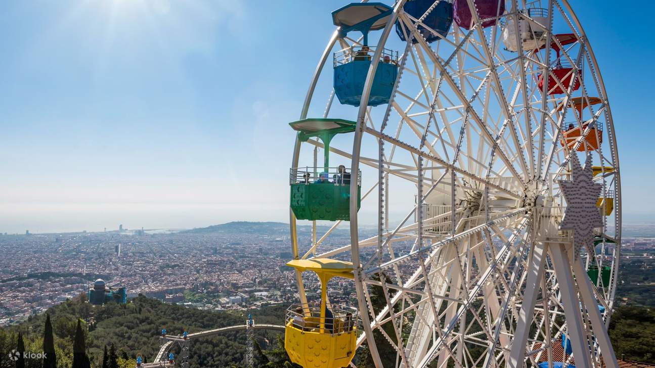 Biglietto per l'area panoramica del Tibidabo a Barcellona