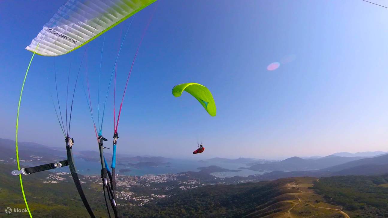 Flying high above Saikung.