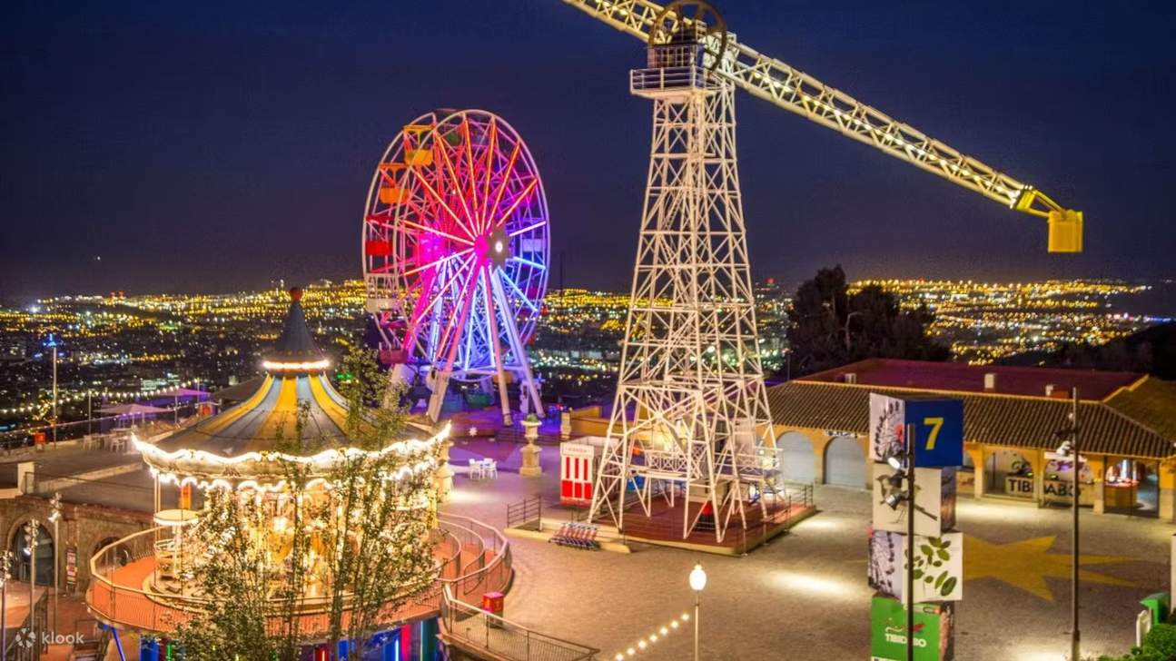 Biglietto per l'area panoramica del Tibidabo a Barcellona