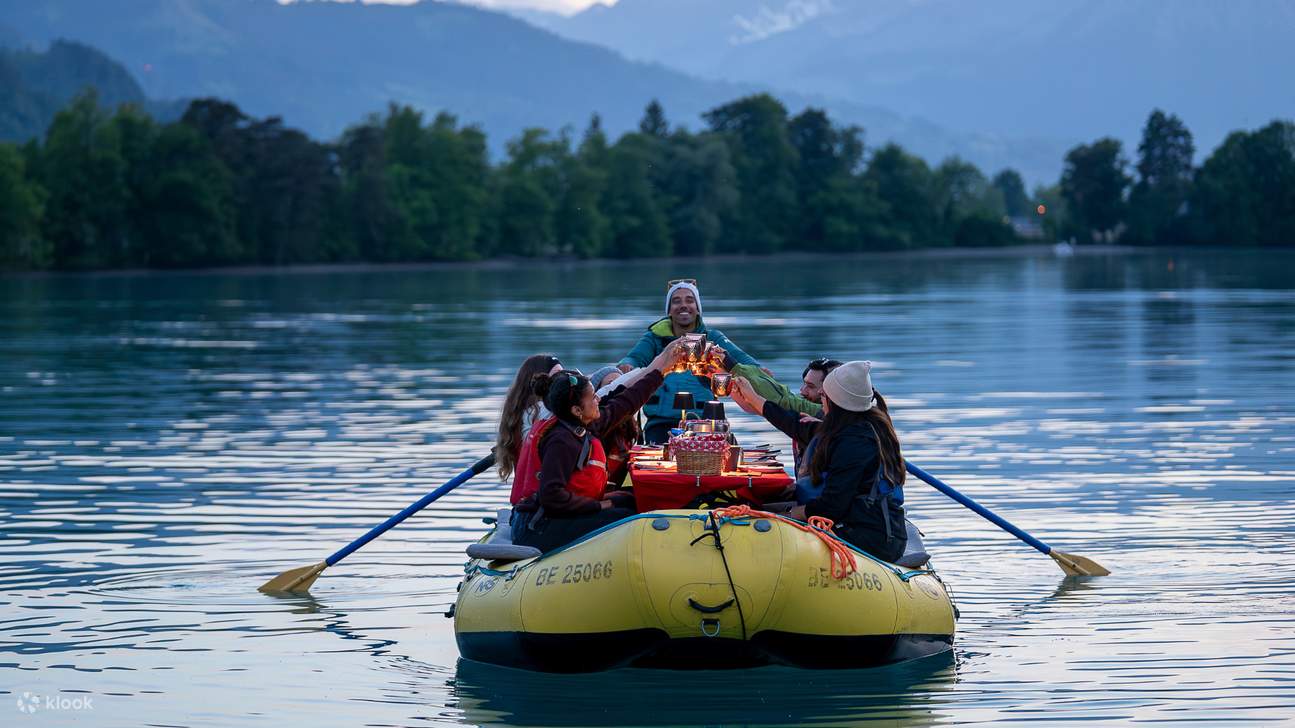 Cozy Raclette Dinner Rafting on lake Brienz from Interlaken - Klook