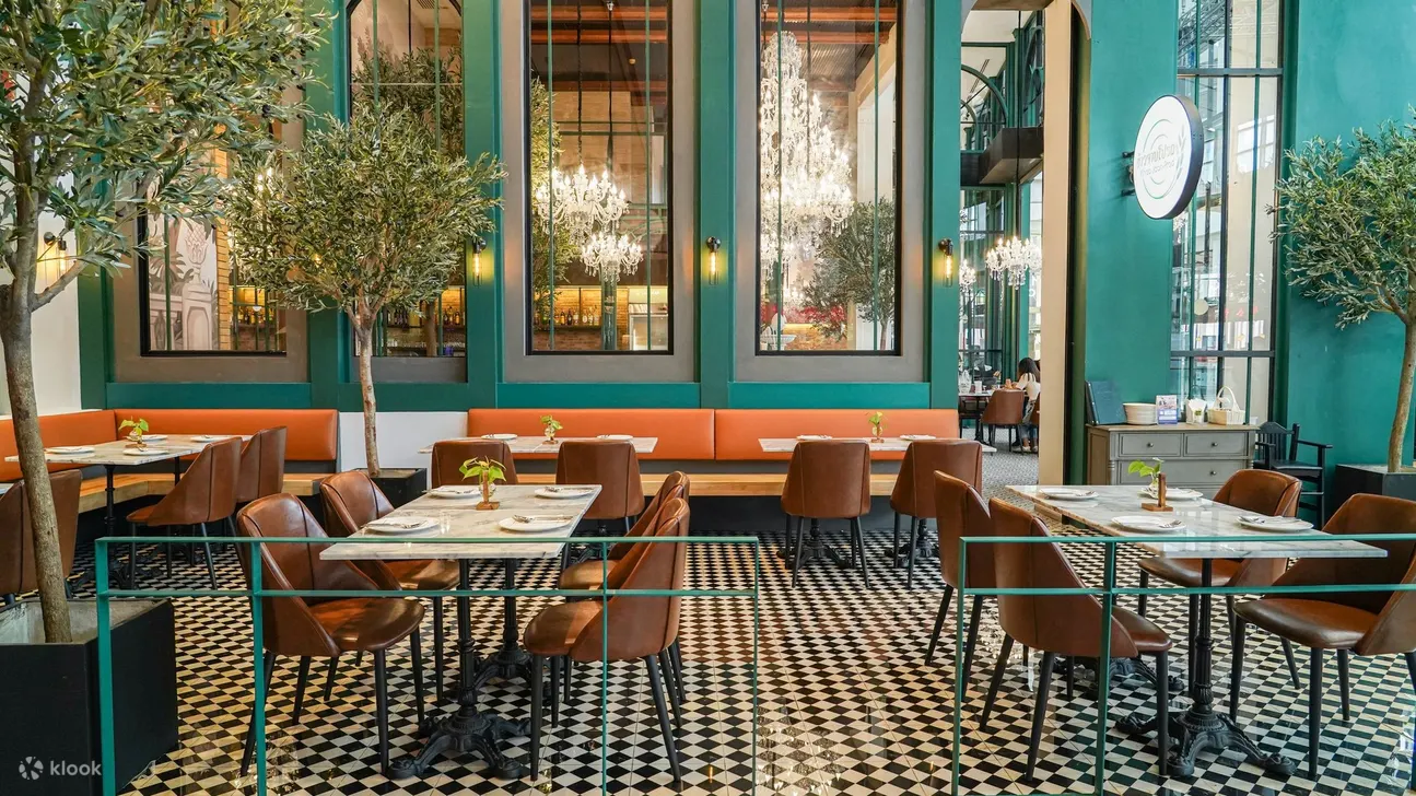 Interior of Khao Jaan-Prod restaurant - The memorable taste of Thai, a new brand from 'Khao' a Michelin Star Thai restaurant for many consecutive years.